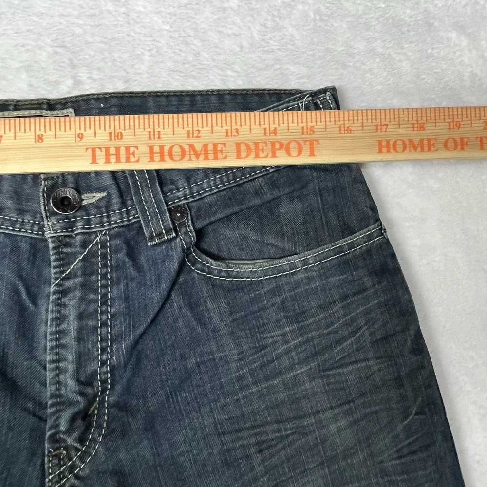 Levi's 514 Slim Straight Jeans Dark Wash Denim Mid Rise‎ Classic Zip Fly - 32X31